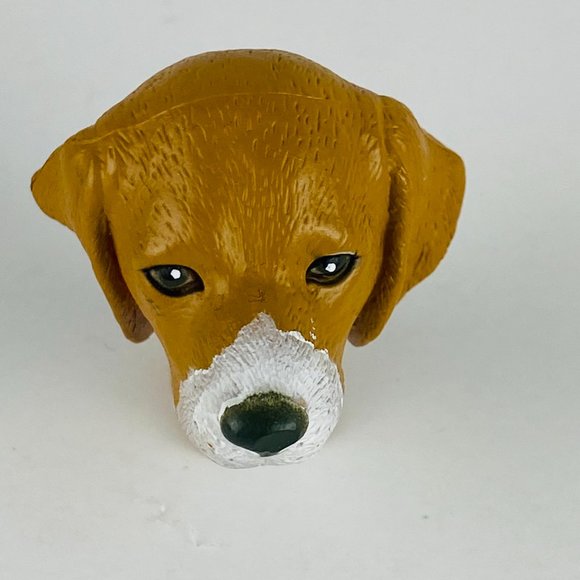 Miniature Puppy Dog Beagle Toy Figure Exaggerated Head Tiny Body Pretend Play - Picture 3 of 6